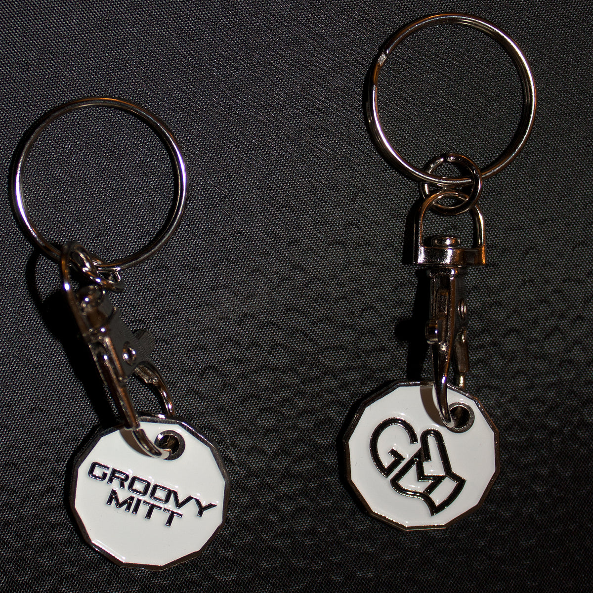 Groovy Mitt Keyring with Coin
