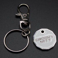 Groovy Mitt Keyring with Coin